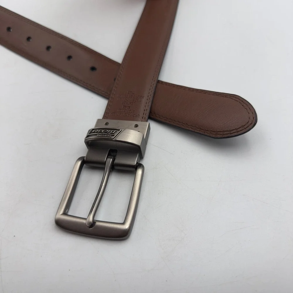 Dickies Belt Black Brown Reversible Leather 50-52 Big Tall Workwear Gorpcore